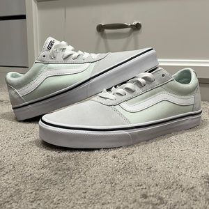 New VANS Ward Suede / Canvas Billowing Sail (Light Mint Green)  Size 10 Womens